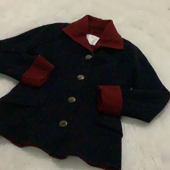 Carolyne Roehm Jackets & Blazers - Carolyne Roehm 100% wool blue coat